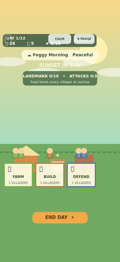 Village Sim Sunrise preview