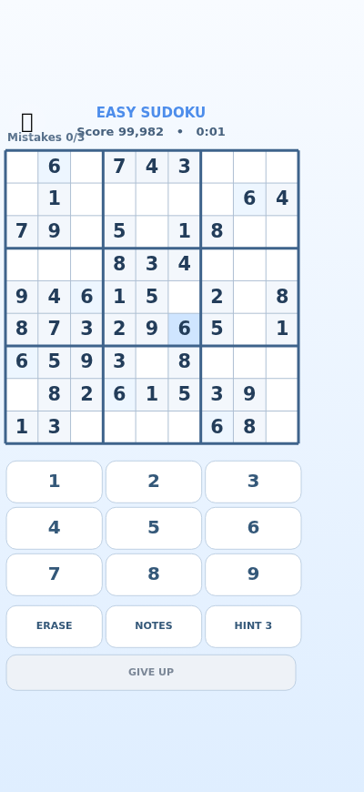 Matthew's Sudoku preview